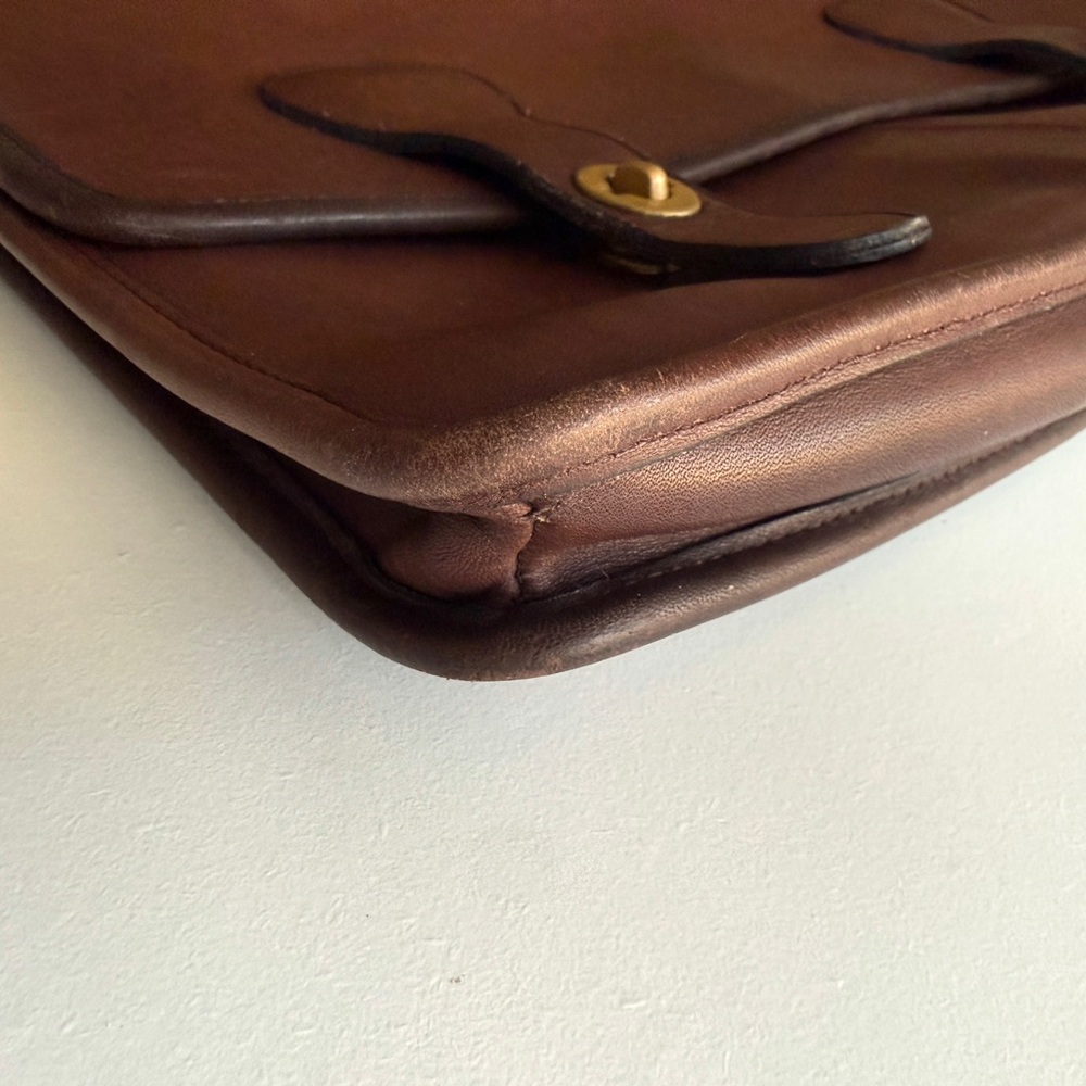 Rare Vintage Coach 5080 Brown Briefcase “Brief Bag” Made in NYC 1980s - Picture 12 of 14